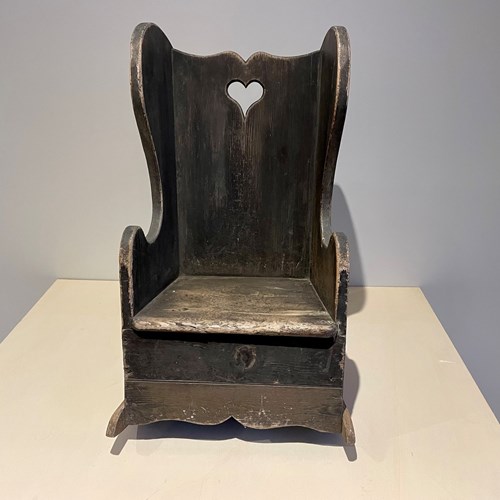  18Th Century Child’S Lambing Rocking Chair 