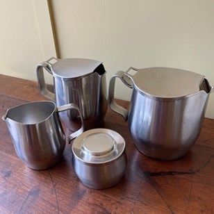 Vintage Alessi Stainless Steel Tea Set