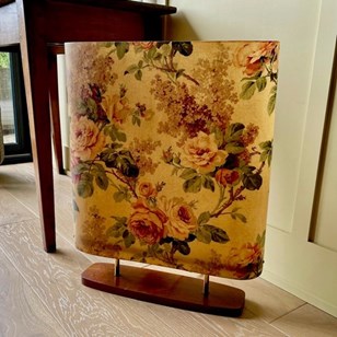 Mid Century Modern Chintz Floor Lam...