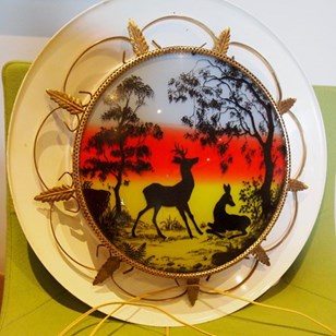 Vintage Painted Tinware “Bambi” Wal...