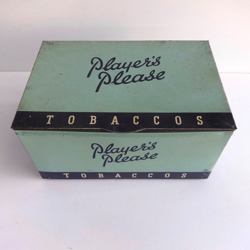 Vintage Shop Counter Player's Tobacco Display Tin