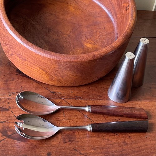 Mid Century Modern Salad Servers 