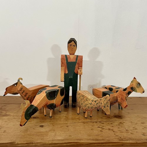 The Cubist Farmer Sculpture 