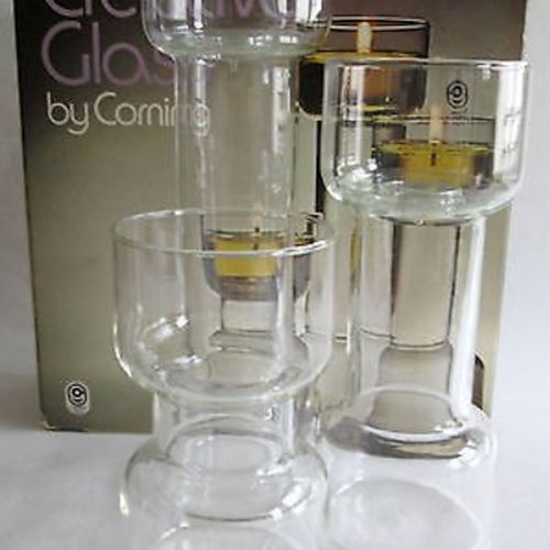 Flameglow Candle Holder Corning Creative Glass 