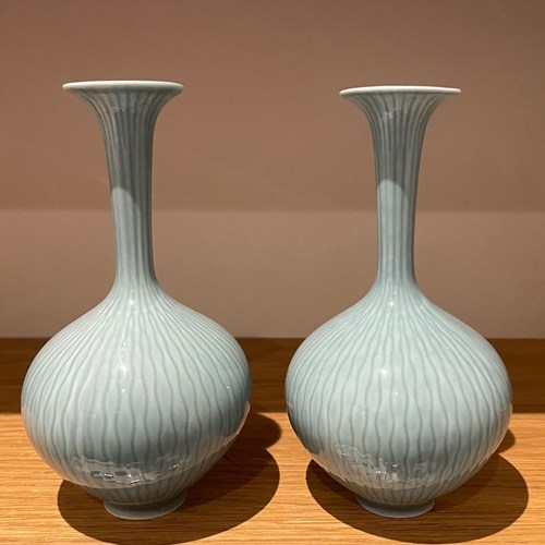 Midcentury Ceramic Vases By Gunnar Nylund, Sweden 