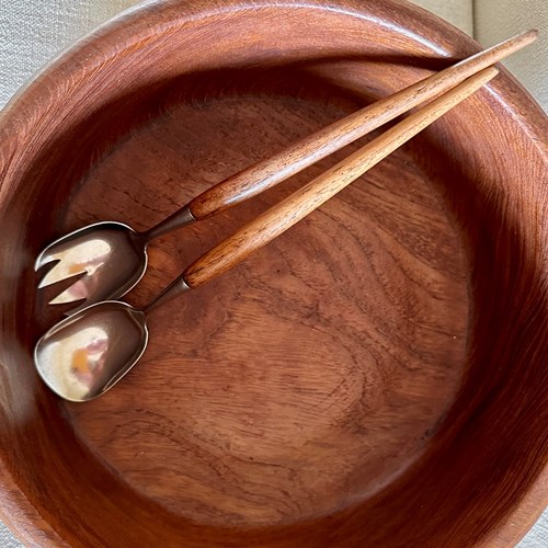 Mid Century Salad Servers