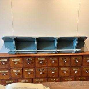 Vintage Painted Kitchen Shelf 