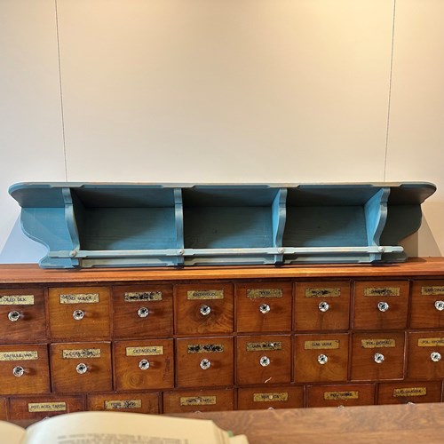 Vintage Painted Kitchen Shelf 