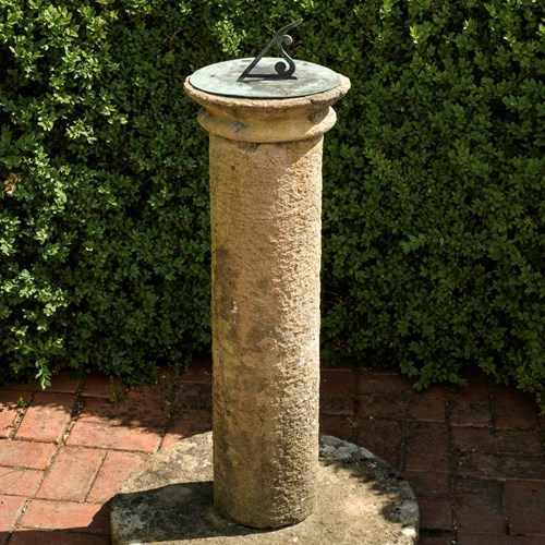 Original 19Th Century Stone Sundial