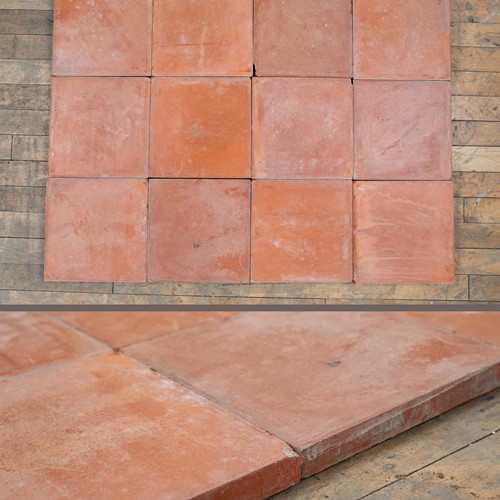Vintage red 9 inch quarry tiles