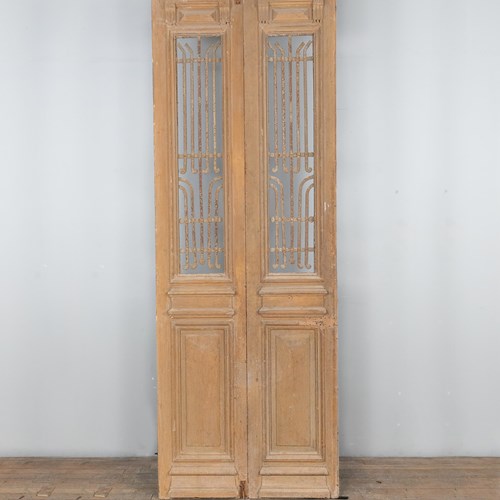 Reclaimed Antique Narrow Pine Double Doors