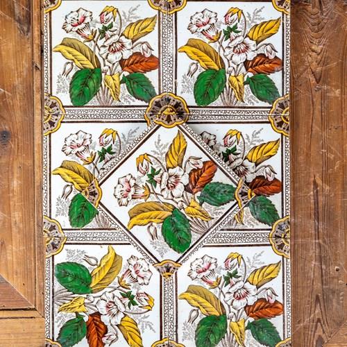 Original Victorian Floral Tiles