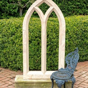Gothic Style Hand Carved Arched Sto...