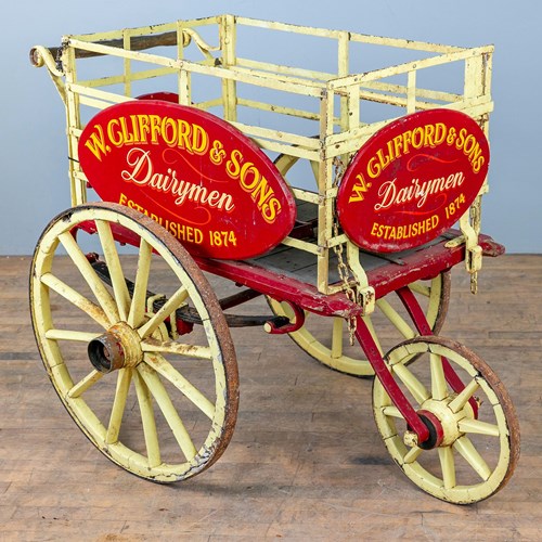 An Original Victorian Dairy Seller's Pram