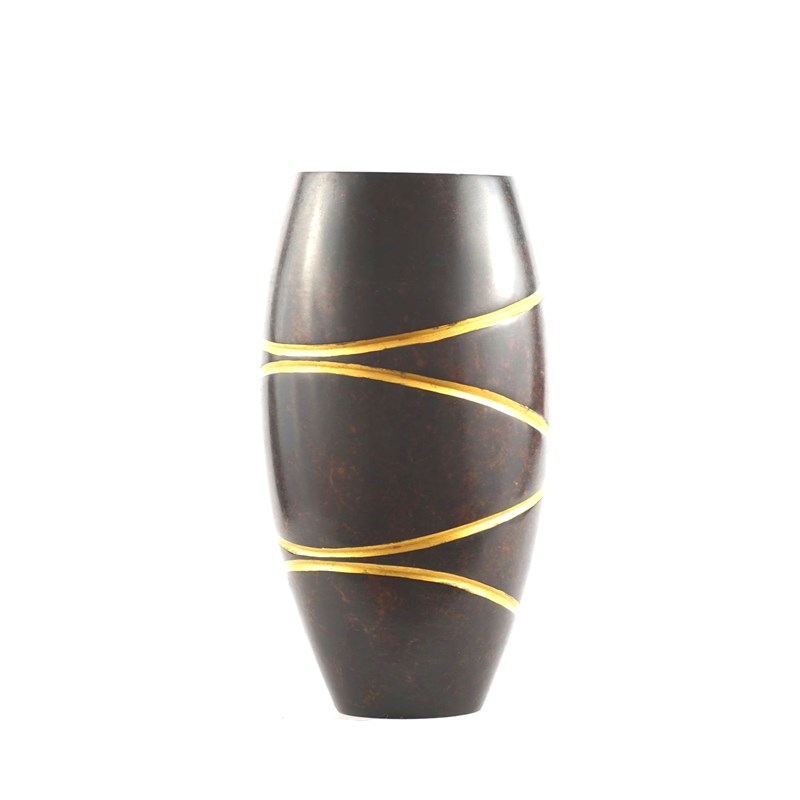 Bronze Vase With Gilt Detail, First Edition, Circa 1960-epilogue-one-antiques-bronze-main-638115447334611720.jpg