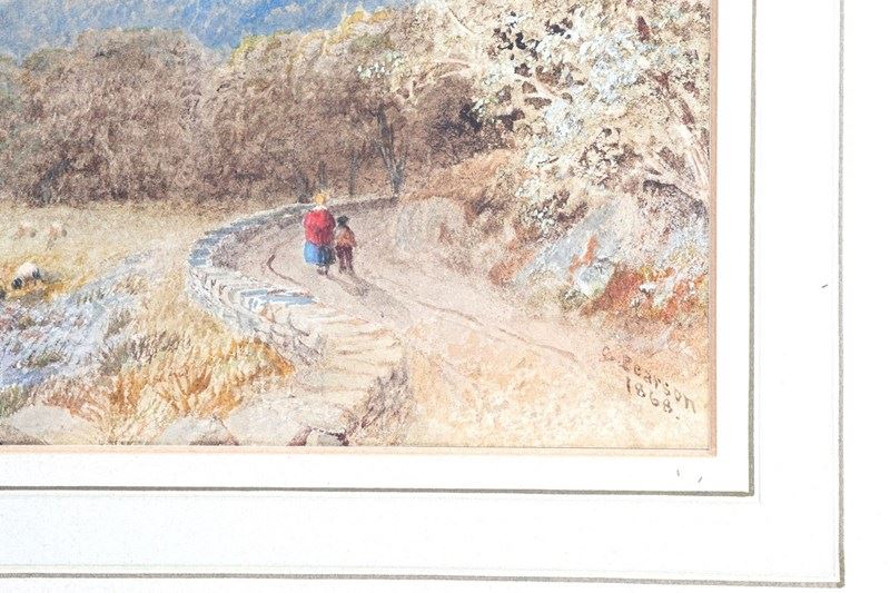 Lake View Of Snowdonia, Watercolour By Cornelius Pearson, 1868-epilogue-one-antiques-dsc02880-main-638133786367011942.jpg