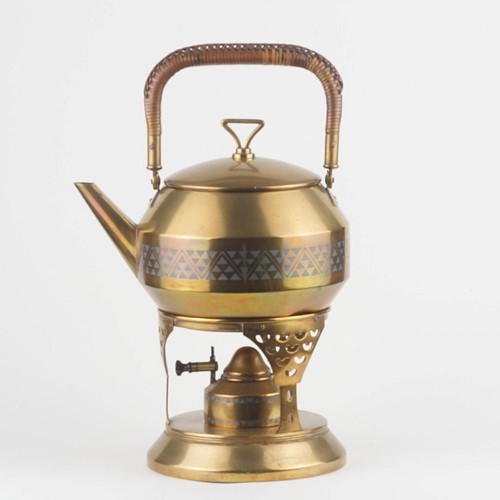 Wmf jugendstill brass spirit kettle