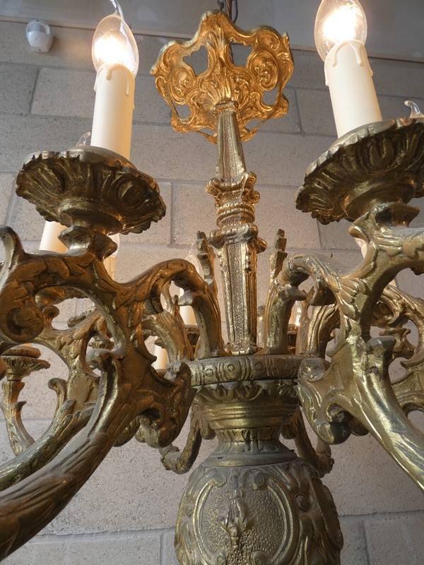 1890 solid cast brass gilded 2tier 8arm chandelier-exquisite-lighting-p1010284-main-637288760211079310.JPG
