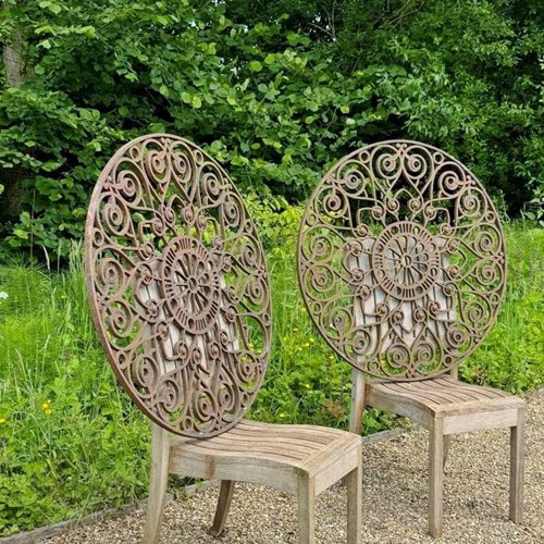 Antique Cast Iron Circular Panels