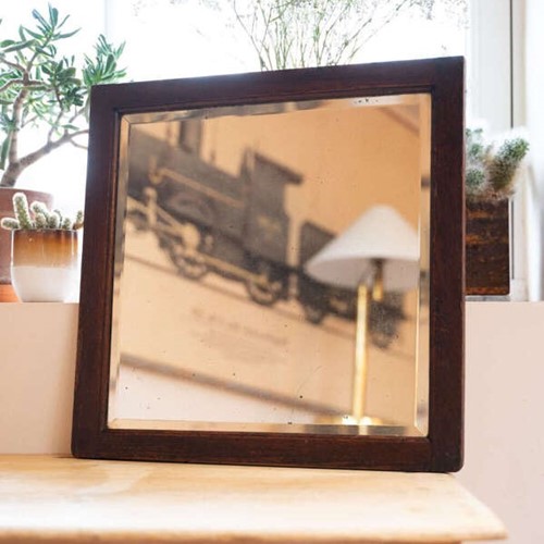 Antique Square Bevelled Wall Mirror