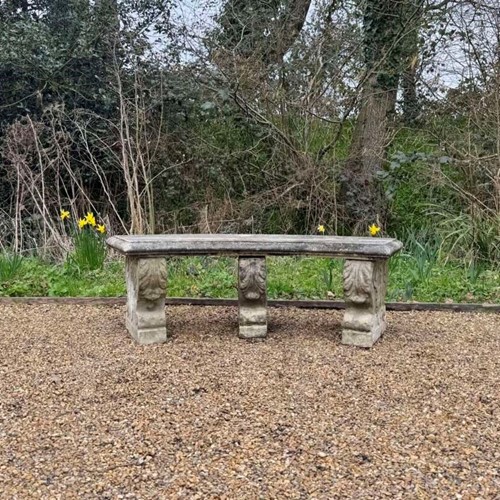 Curved Acanthus Bench