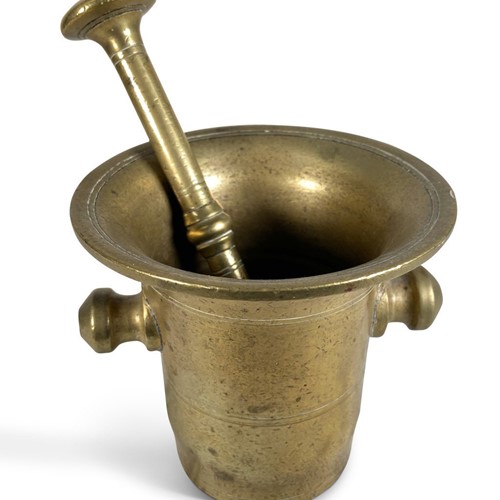 Brass Pestle And Mortar