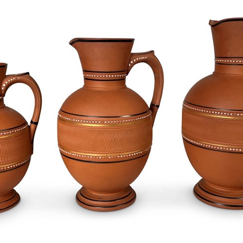 Three Terracotta Jugs