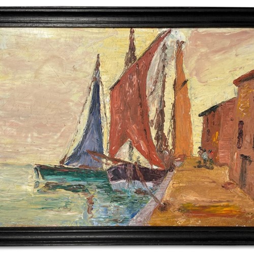 Oil Of Sailing Boats
