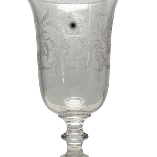 Etched Celery Glass