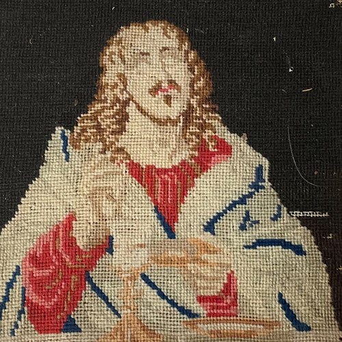 Framed Religious Needlepoint