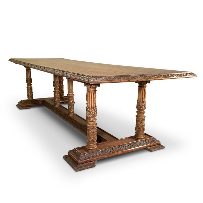 Refectory Dining Table Raised On Seven Carved Corinthian Column Legs-fontaine-decorative-fon5623-a-webready-main-638150687774936543.jpg