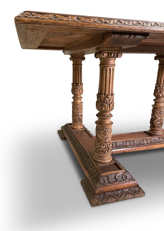 Refectory Dining Table Raised On Seven Carved Corinthian Column Legs-fontaine-decorative-fon5623-e-webready-main-638150688179139403.jpg