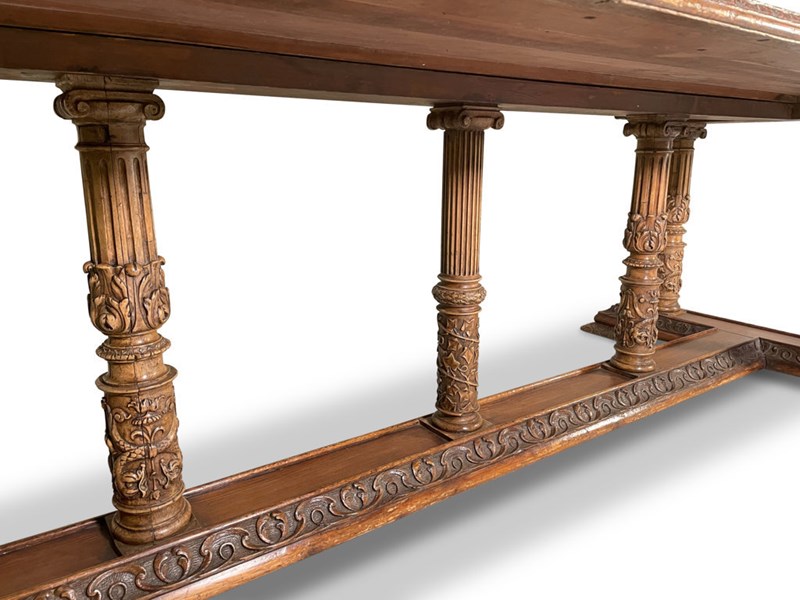 Refectory Dining Table Raised On Seven Carved Corinthian Column Legs-fontaine-decorative-fon5623-f-webready-main-638150688185232813.jpg