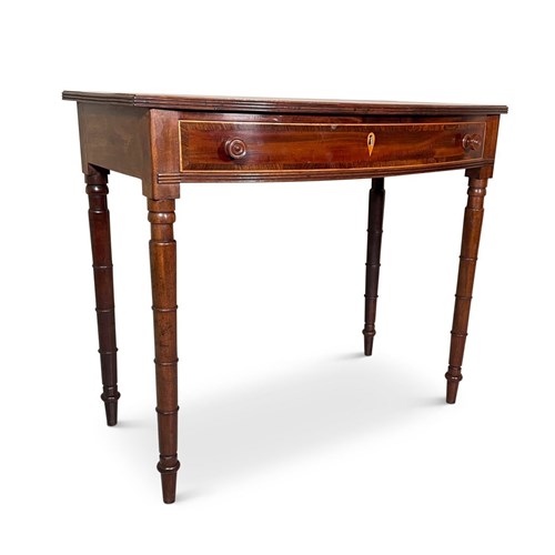 Regency Bow Fronted Side Table 