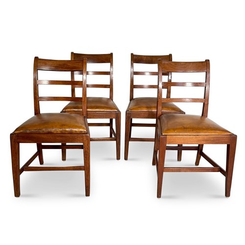 Set Of Four Mahogany Dining Chairs 