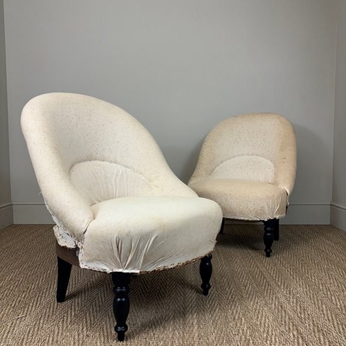 Pair Of French Slipper Chairs