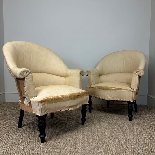 Pair Of French Crapaud Chairs