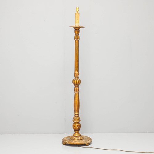 Gilded Standard Lamp