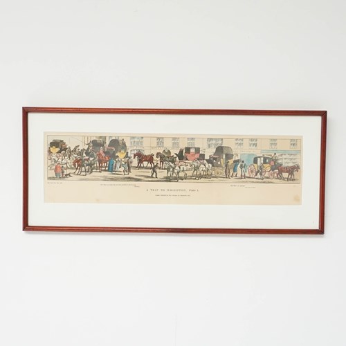 Lithograph 'Trip To Brighton.' Plate 1