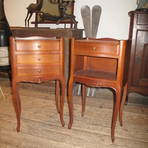 Pair Of French Bedside Cabinets