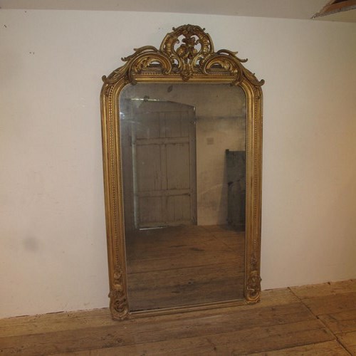 Large Antique Gilt Mirror