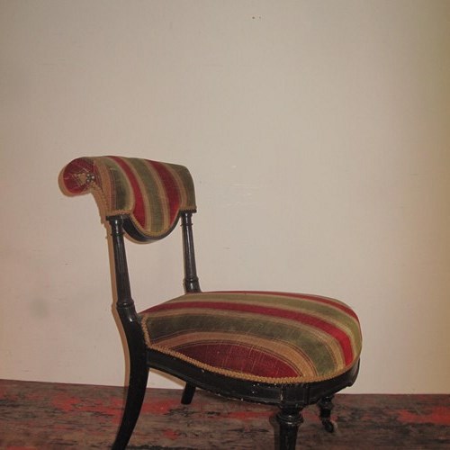 Antique Ebonised Chair