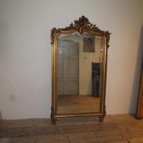 Large Antique Rococo Mirror