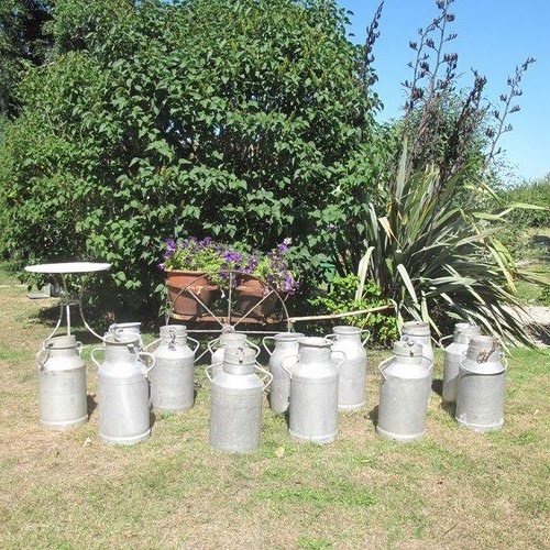 French Aluminium Milk Churns
