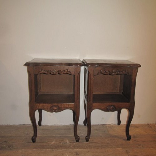 Pair Of Oak Bedside Cabinets