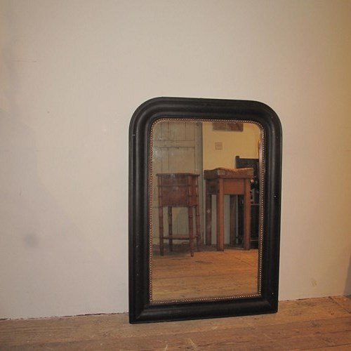 Large Antique Ebonised Mirror
