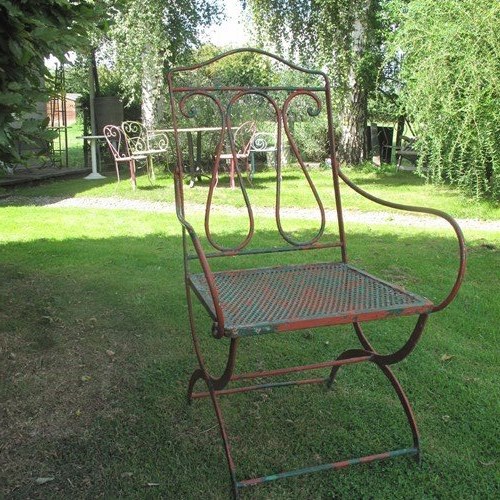 Large Antique Garden Chair