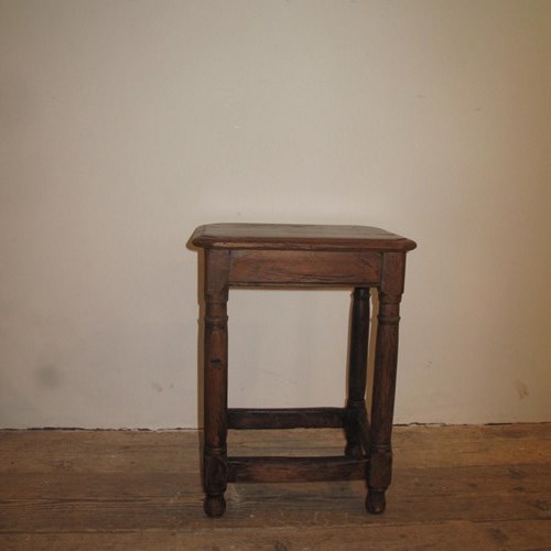 Antique Oak Pegged Stool
