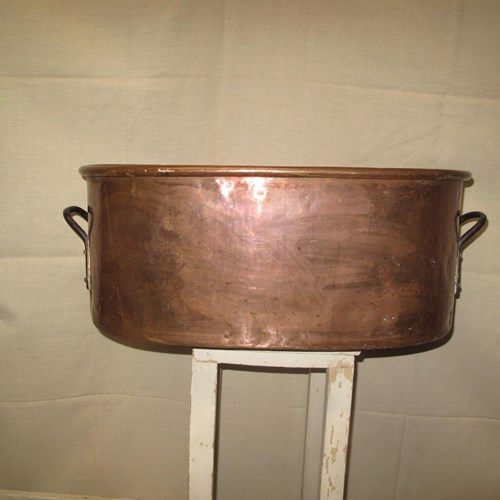 Heavy Antique Copper Planter