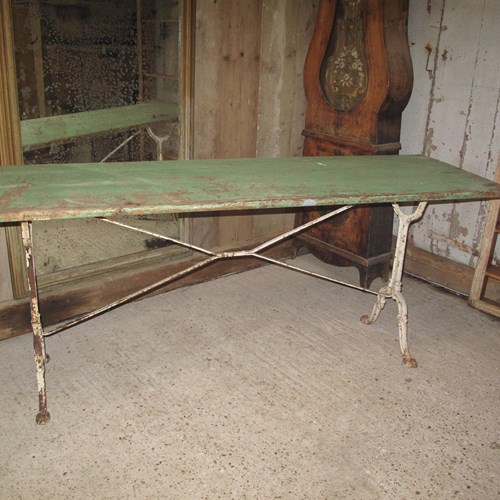 Large Cast Iron Bistro Table